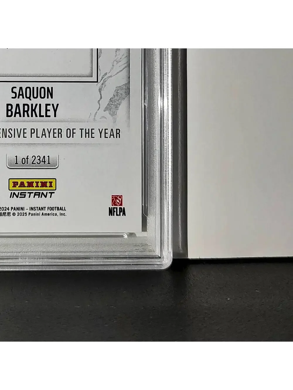 Saquon Barkley 2024 Panini NFL AP Offensive Player of the Year Eagles PSA 9 Mint